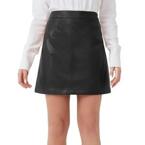 French Connection Faux Leather Skirt
